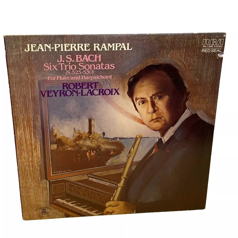 Six Trio Sonatas for Flute and Harpsichord, S. 525-530 (Vinyl, 1979) RCA Red Sea